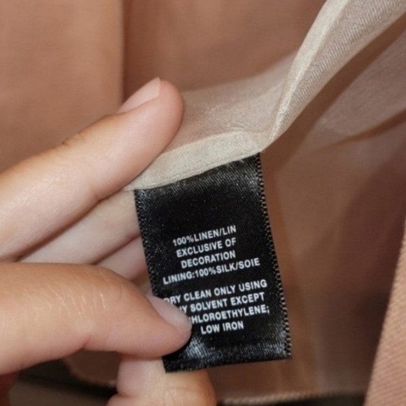 Lafayette 148 New York Lapal Linen Blazer Womens Size Small - Picture 4 of 5